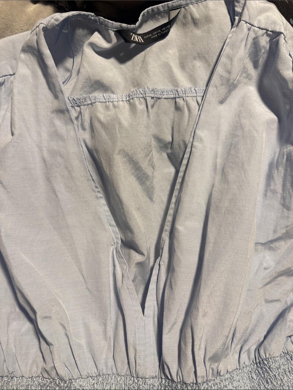 Zara Light Blue Casual Button-Down Shirt